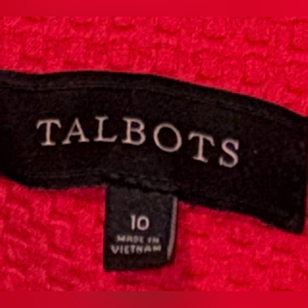 Talbots Women's Raspberry Pink Textured Blazer Jacket 3-button - Picture 2 of 9